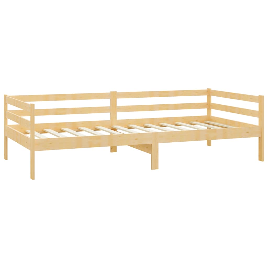 vidaXL Sofá cama sin colchón madera maciza de pino 90x200 cm