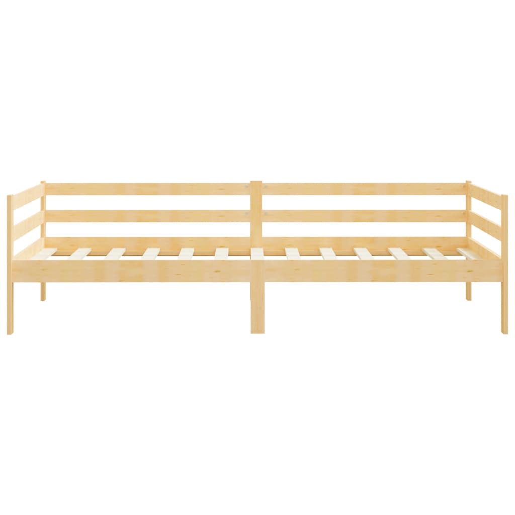 vidaXL Sofá cama sin colchón madera maciza de pino 90x200 cm