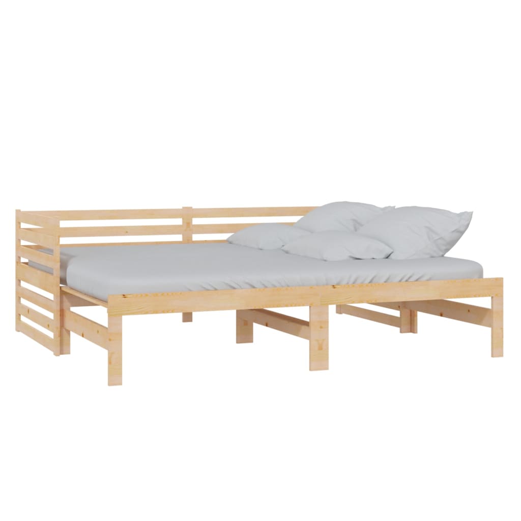 vidaXL Sofá cama extraíble sin colchón 2x(90x200) cm