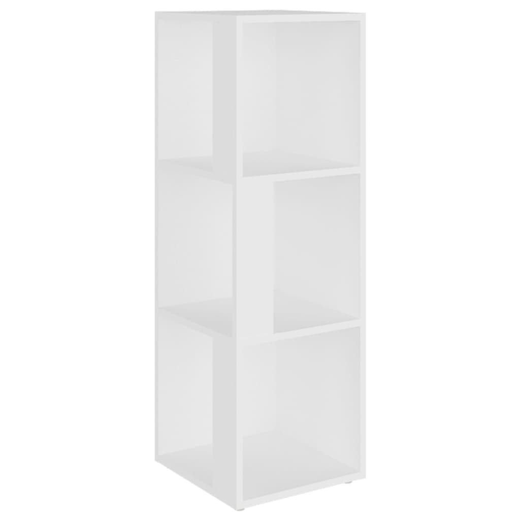 vidaXL Mueble de esquina madera contrachapada blanco 33x33x100 cm