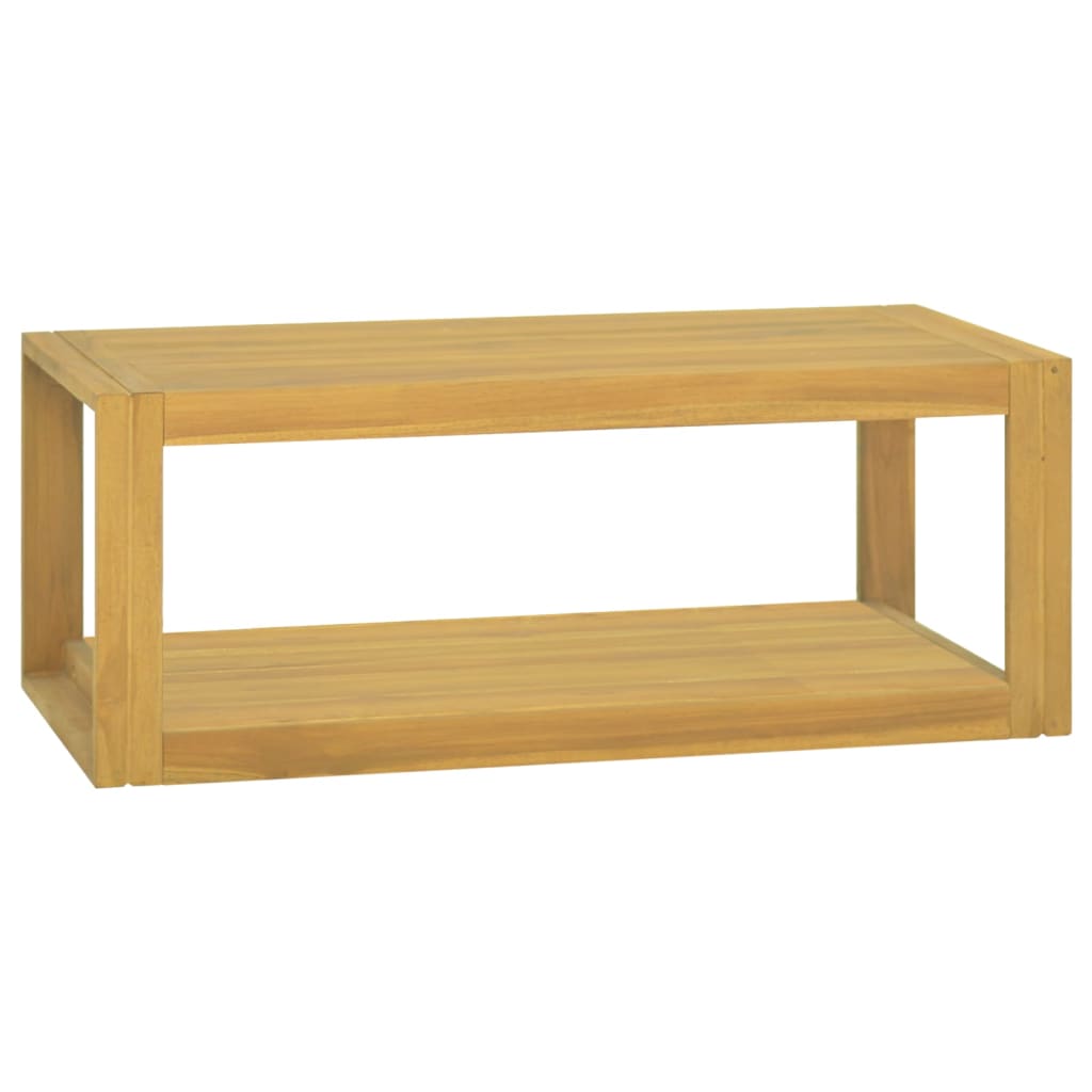 vidaXL Armario de baño de pared madera maciza de teca 90x45x35 cm