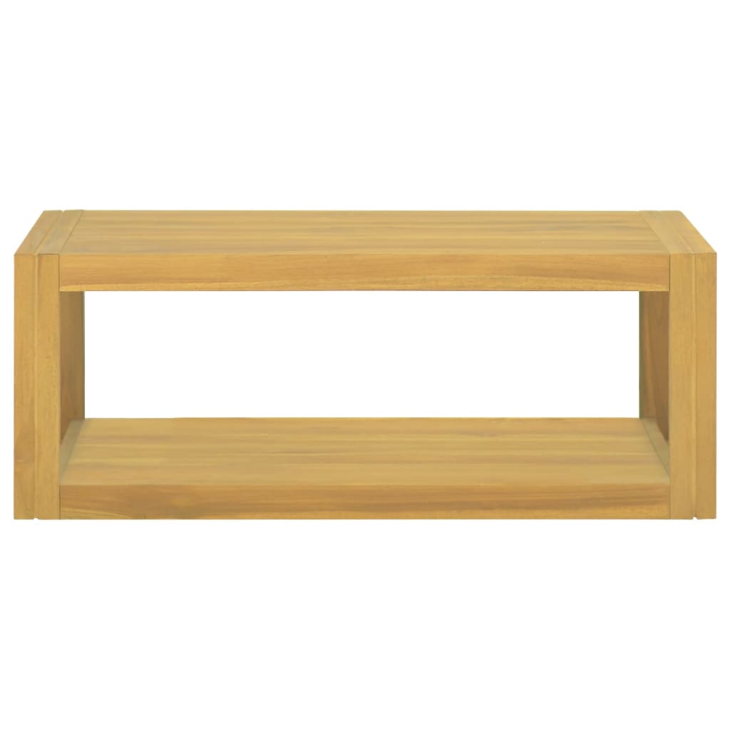 vidaXL Armario de baño de pared madera maciza de teca 90x45x35 cm