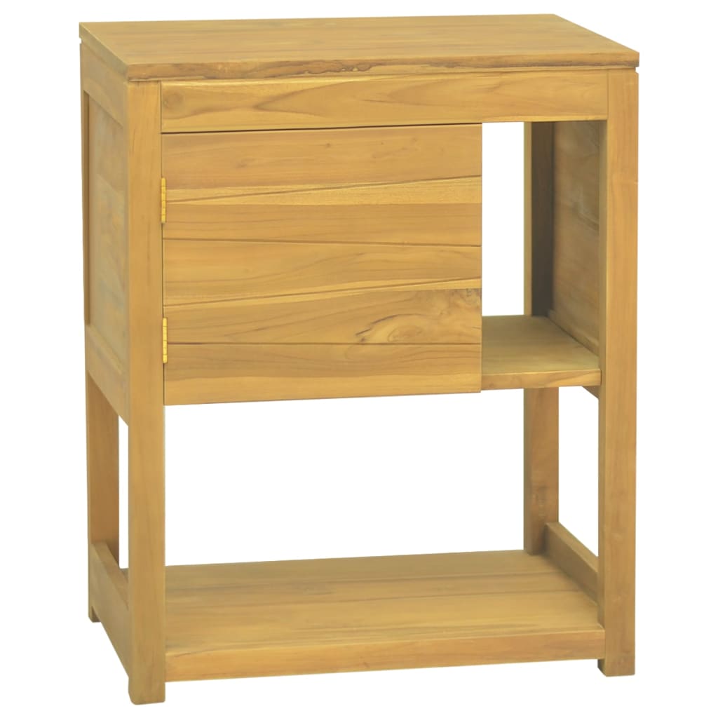 vidaXL Mueble de baño madera maciza de teca 60x40x75 cm