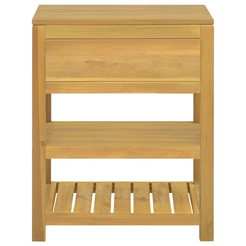 vidaXL Armario de baño madera maciza de teca 60x45x75 cm