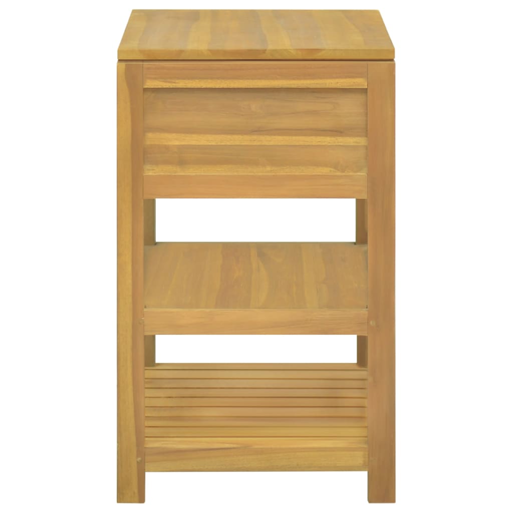 vidaXL Armario de baño madera maciza de teca 60x45x75 cm