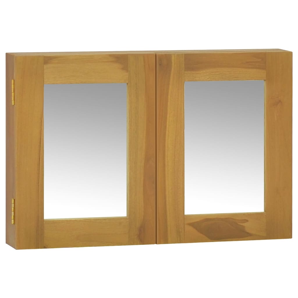 vidaXL Mueble con espejo madera maciza de teca 60x10x40 cm