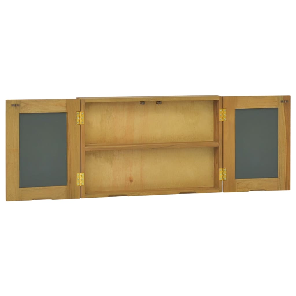 vidaXL Mueble con espejo madera maciza de teca 60x10x40 cm