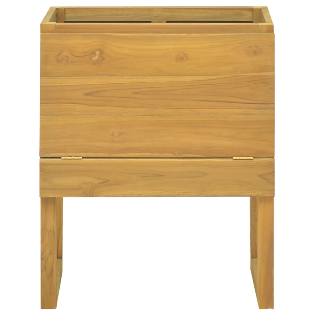 vidaXL Mueble de baño madera maciza de teca 60x40x75 cm