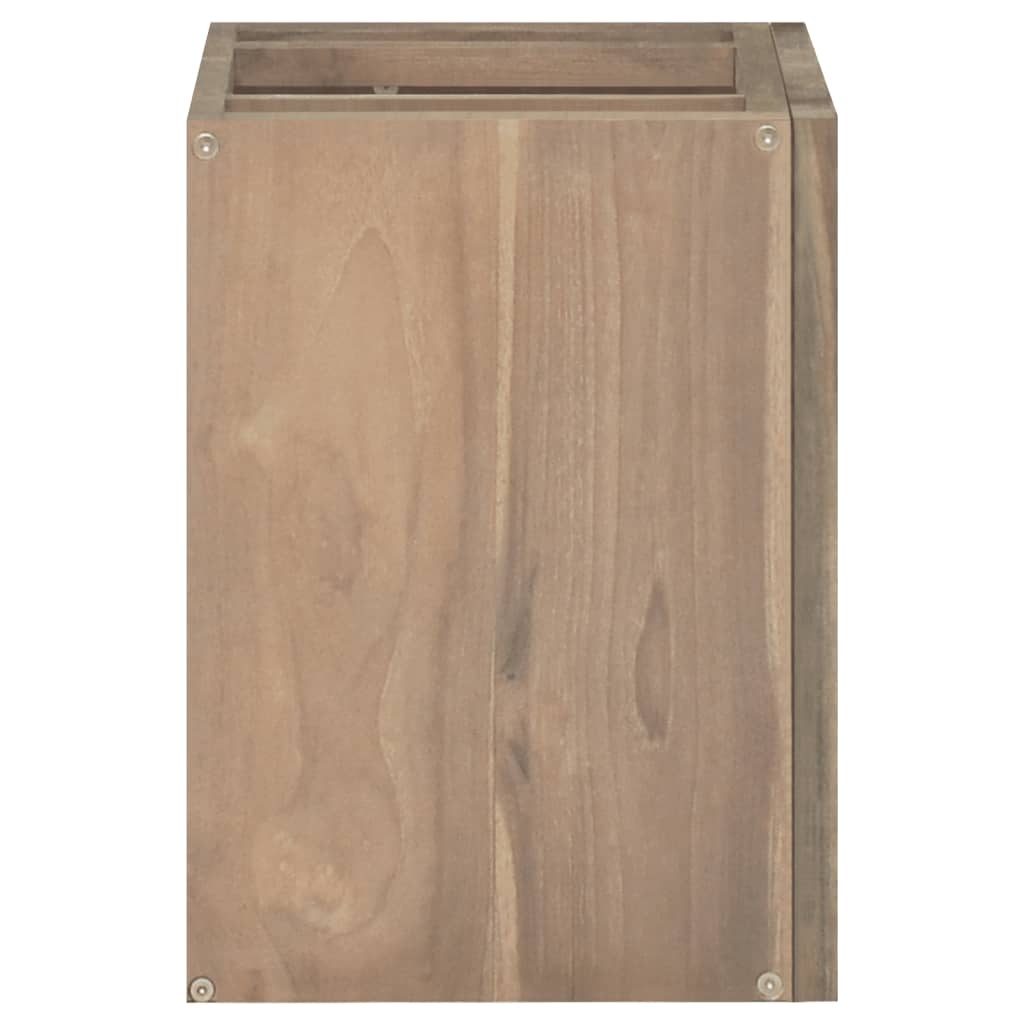 vidaXL Armario de baño de pared madera maciza de teca 45x30x40 cm