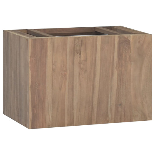 vidaXL Armario de baño de pared madera maciza de teca 60x39x40 cm