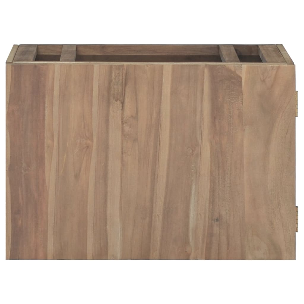 vidaXL Armario de baño de pared madera maciza de teca 60x39x40 cm