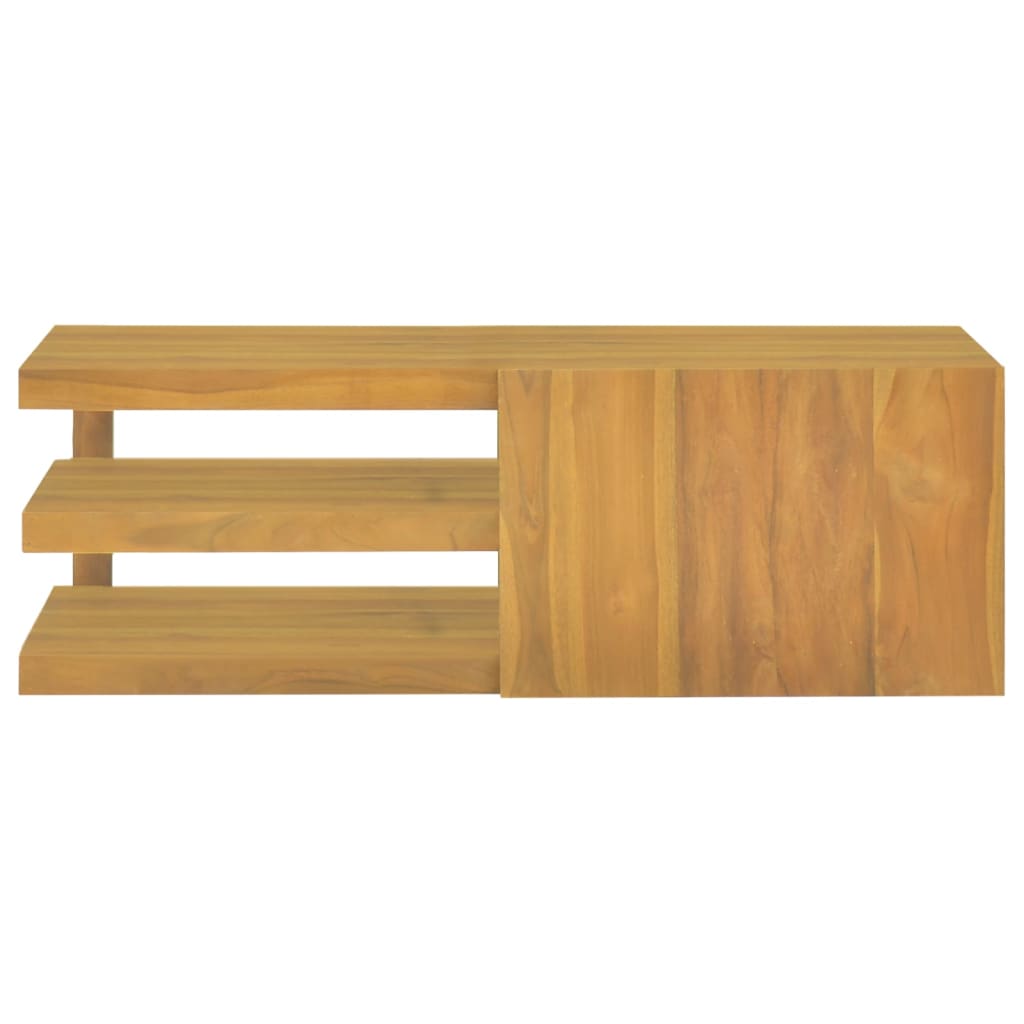 vidaXL Armario de baño de pared madera maciza de teca 90x40x30 cm