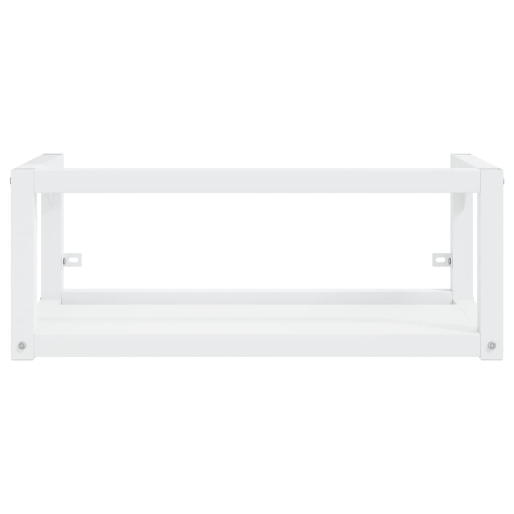 vidaXL Estructura de lavabo suspendido hierro blanco 79x38x31 cm