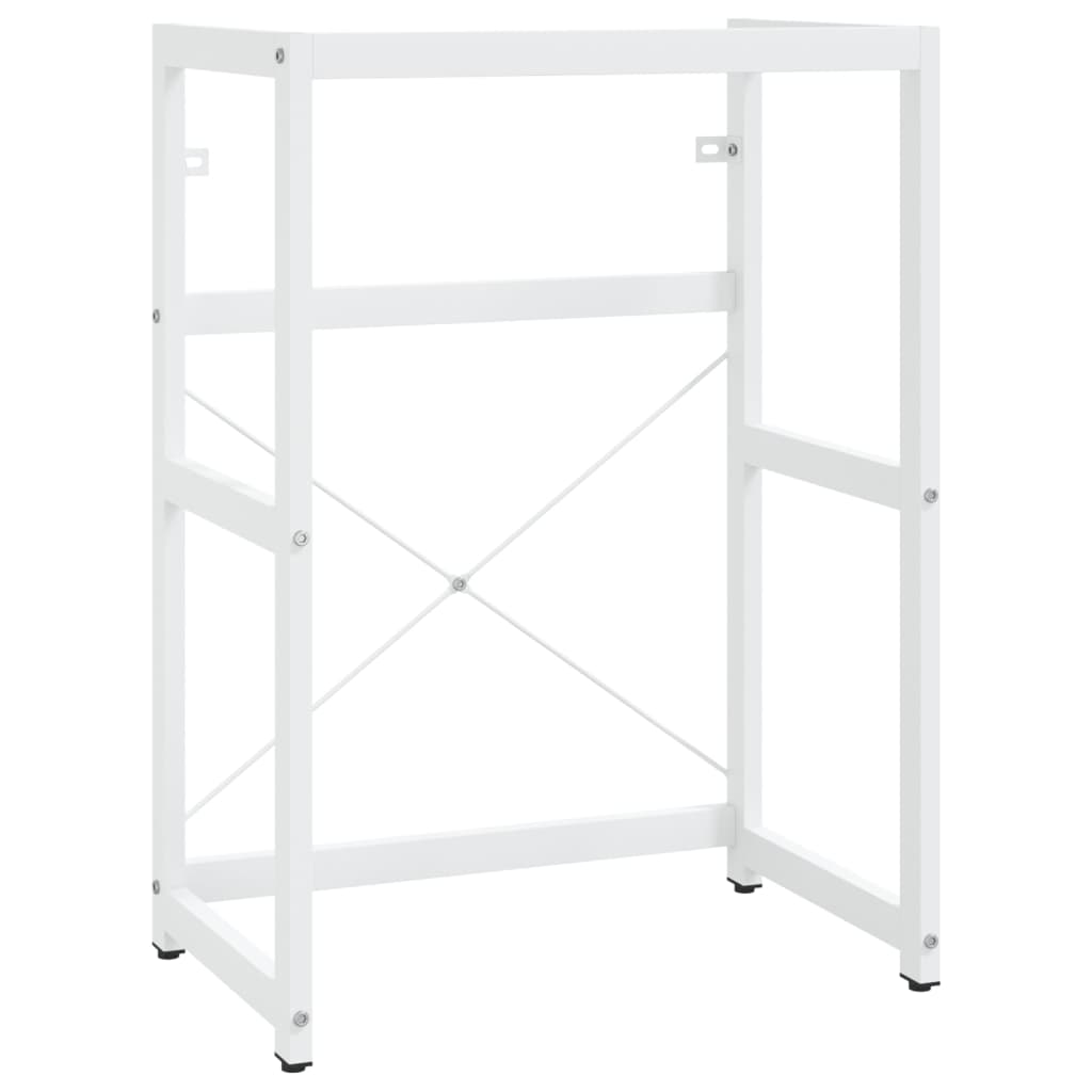 vidaXL Estructura de lavabo de hierro blanco 59x38x83 cm