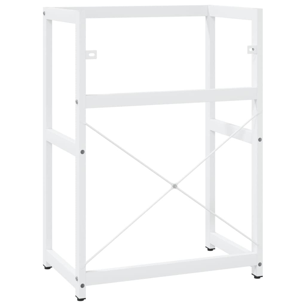 vidaXL Estructura de lavabo de hierro blanco 59x38x83 cm