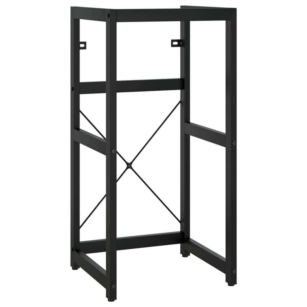 vidaXL Estructura de lavabo de hierro negro 40x38x83 cm