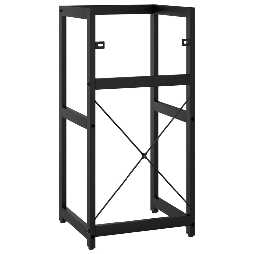 vidaXL Estructura de lavabo de hierro negro 40x38x83 cm