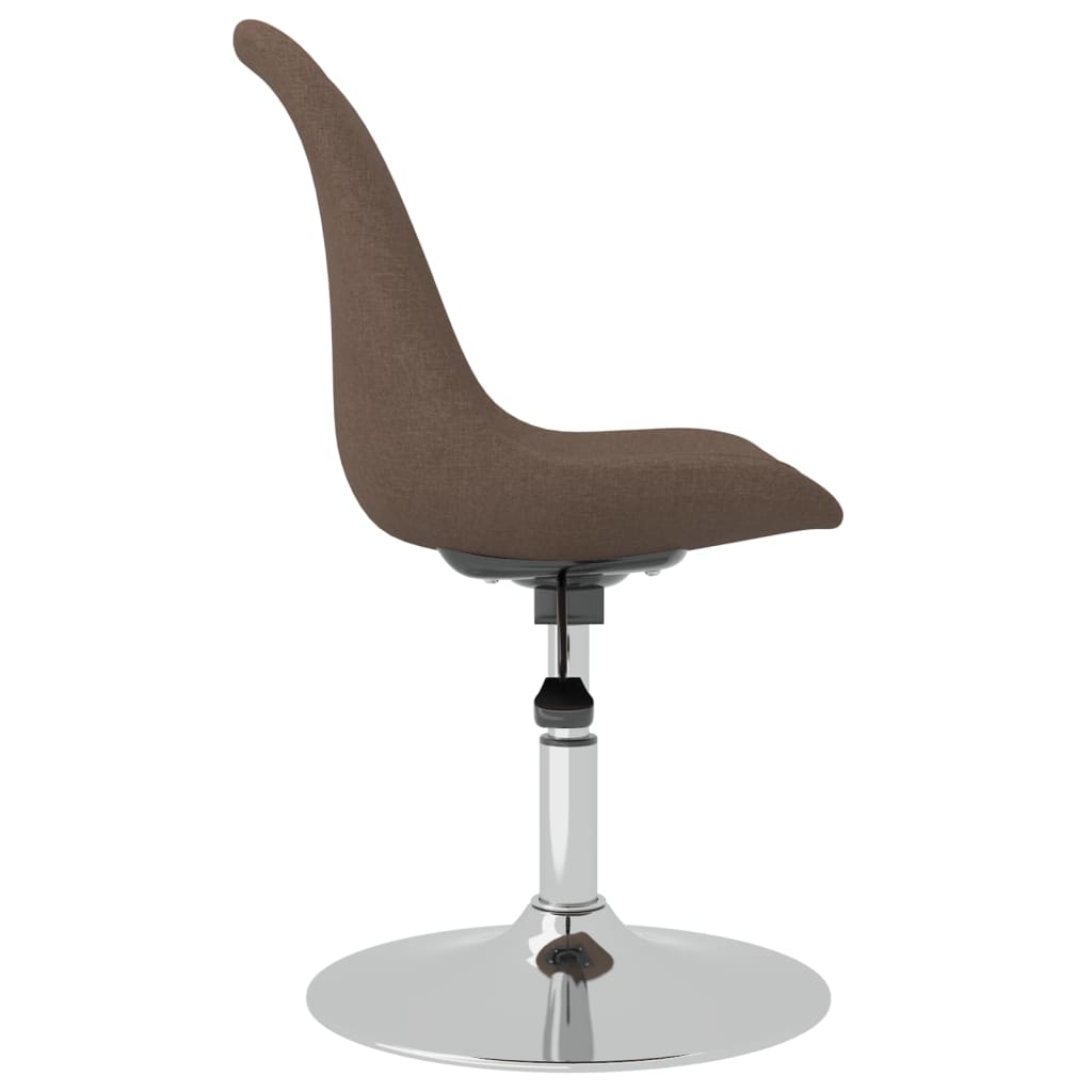 vidaXL Sillas de comedor giratorias 4 unidades tela taupe