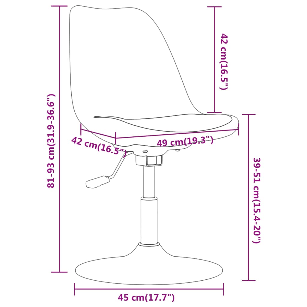 vidaXL Sillas de comedor giratorias 4 unidades tela taupe