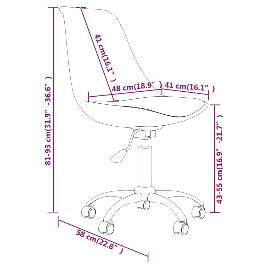 vidaXL Sillas de comedor giratorias 2 unidades tela gris oscuro