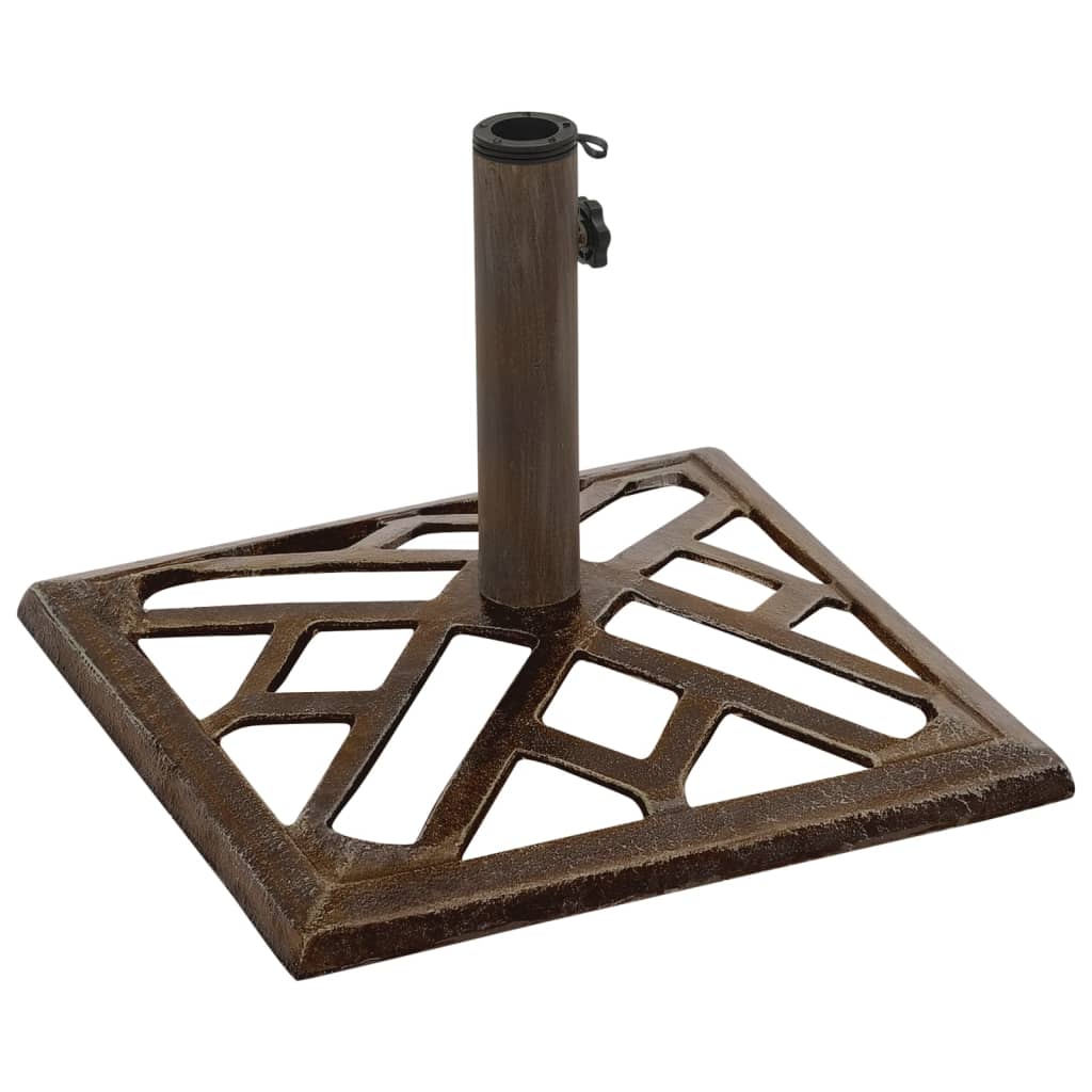 vidaXL Base de sombrilla de hierro fundido bronce 44x44x31 cm