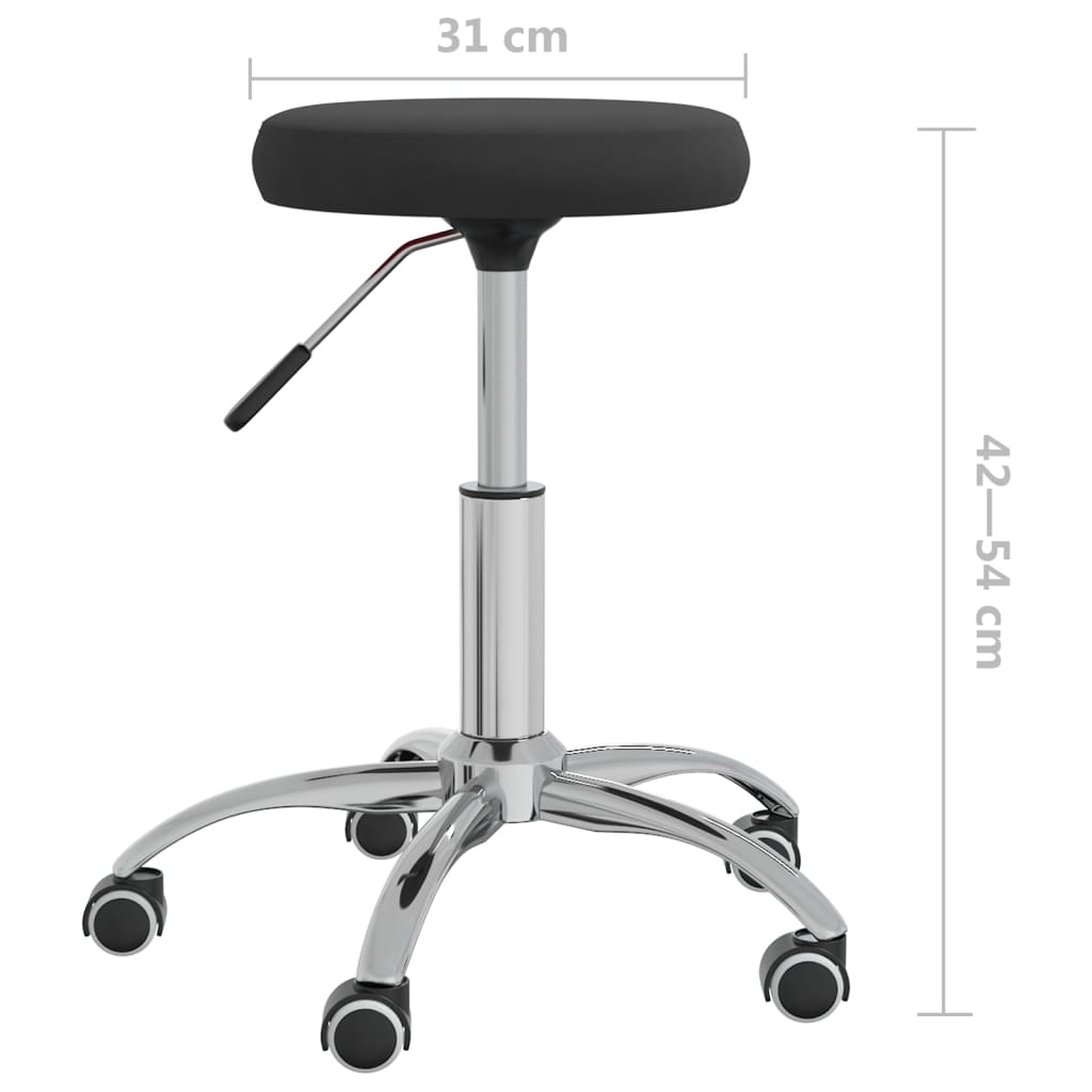 vidaXL Silla de comedor de terciopelo negro