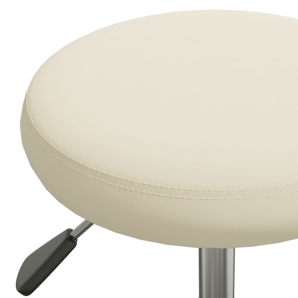 vidaXL Silla de comedor de terciopelo crema