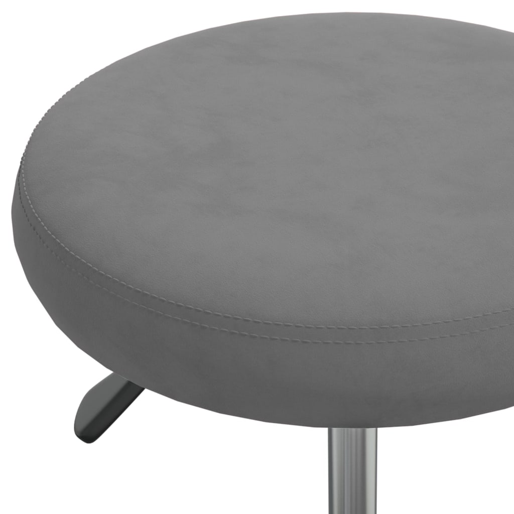 vidaXL Silla de comedor de terciopelo gris oscuro