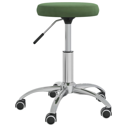 vidaXL Silla de comedor de terciopelo verde oscuro