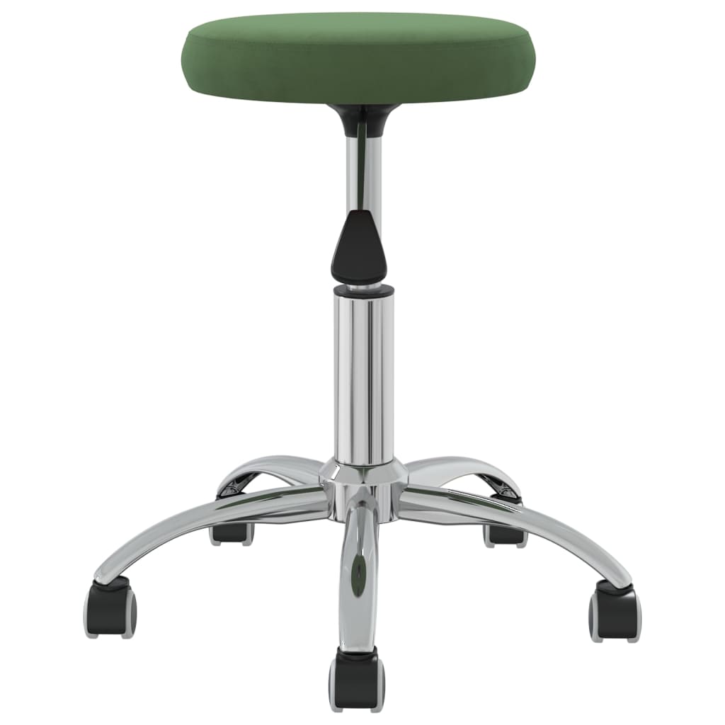 vidaXL Silla de comedor de terciopelo verde oscuro