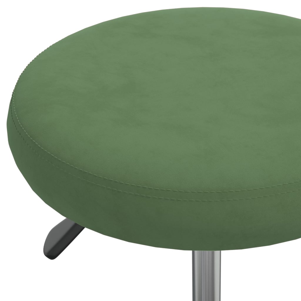 vidaXL Silla de comedor de terciopelo verde oscuro