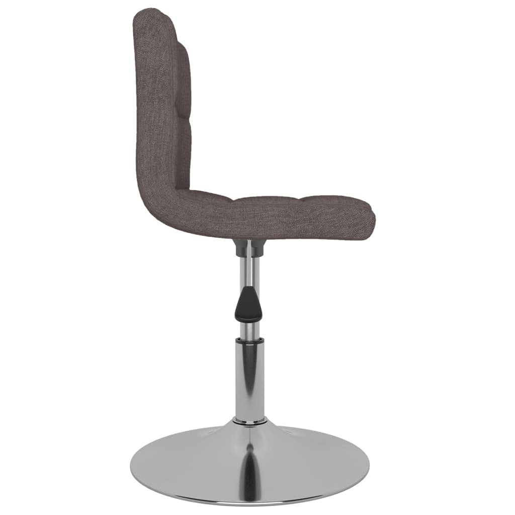 vidaXL Sillas de comedor giratorias 4 unidades tela taupe