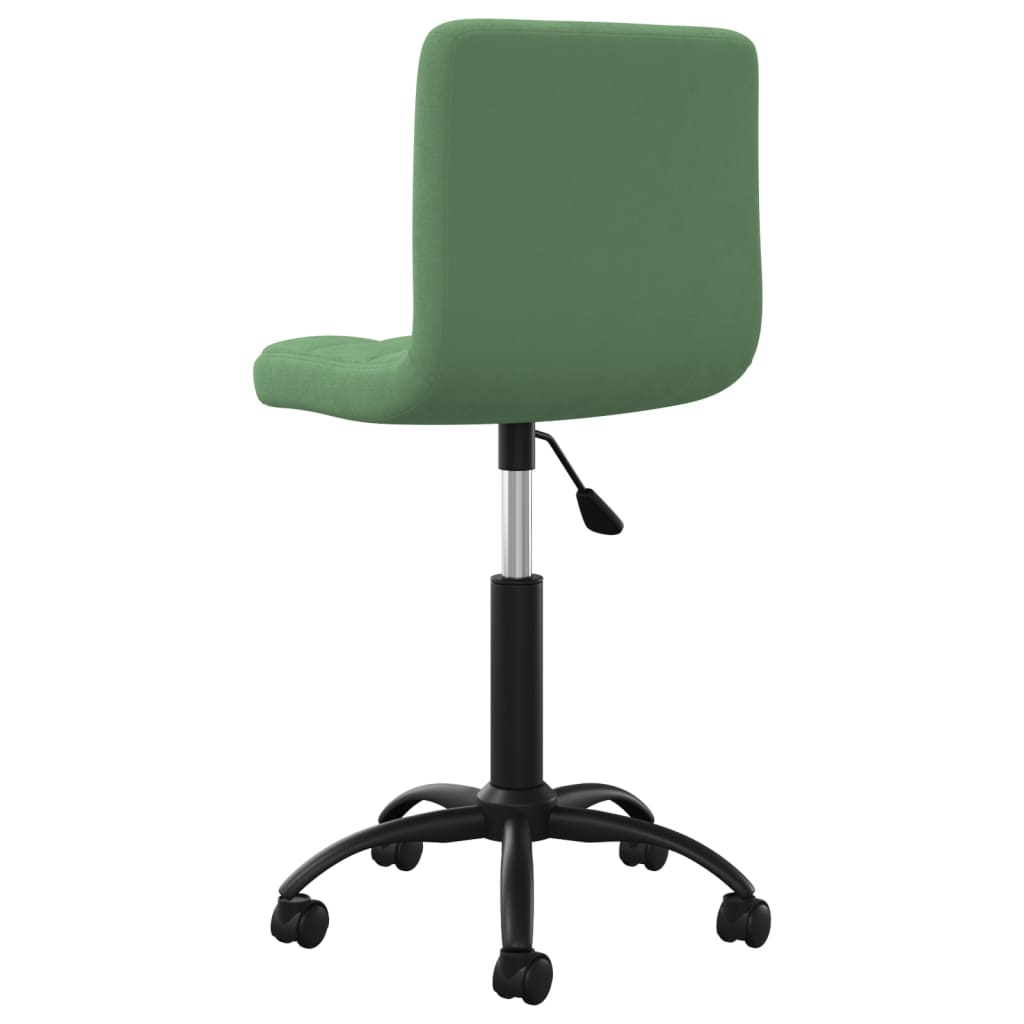 vidaXL Silla de comedor giratoria de terciopelo verde oscuro