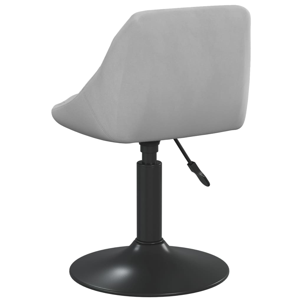 vidaXL Silla de comedor de terciopelo verde claro