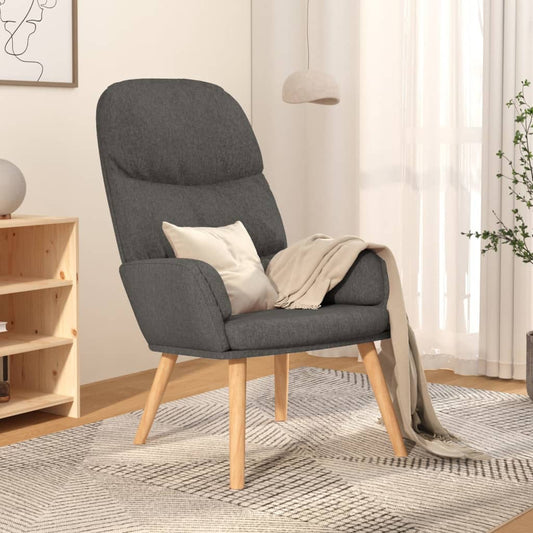 vidaXL Sillón de relax de tela gris oscuro