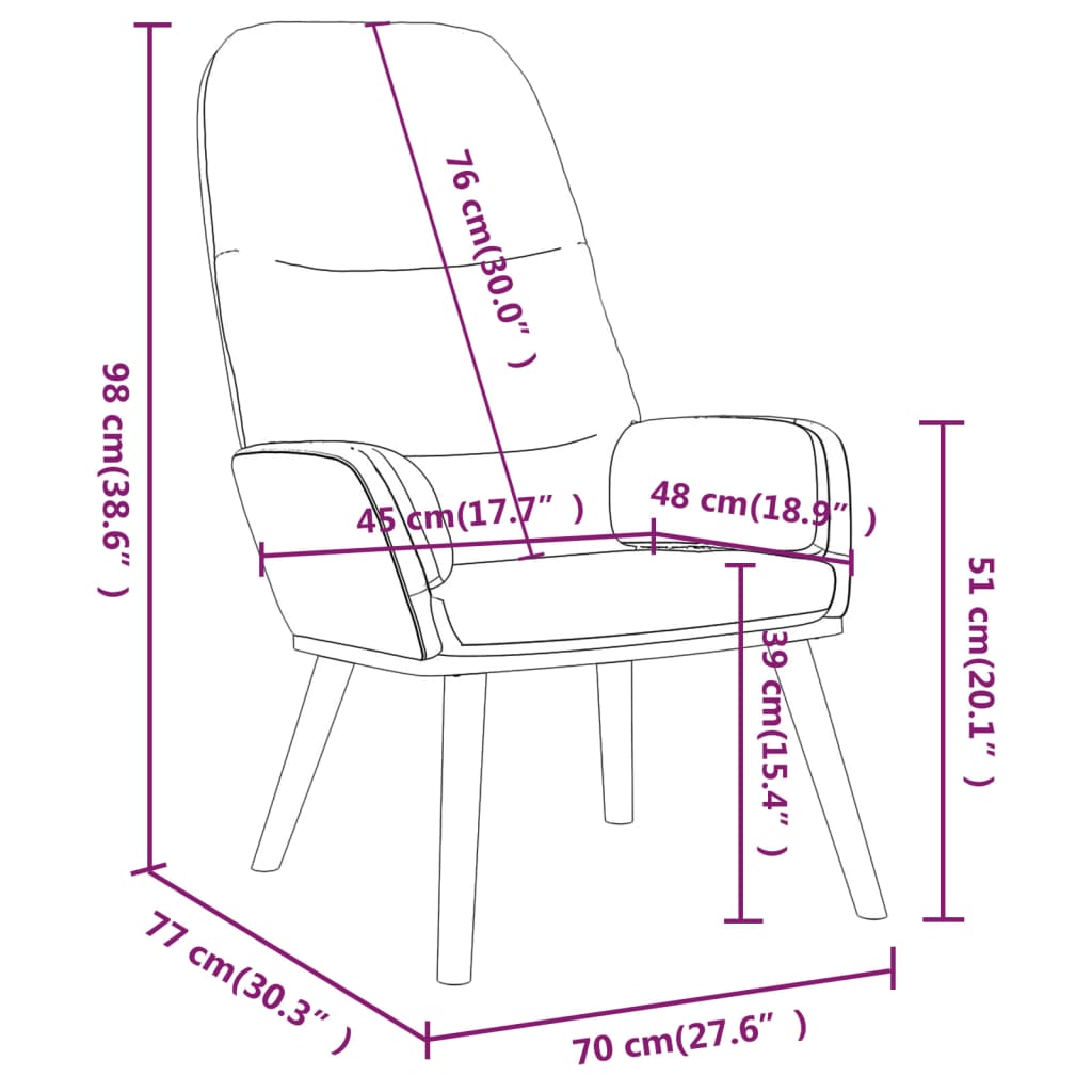 vidaXL Sillón de relax de tela verde oscuro