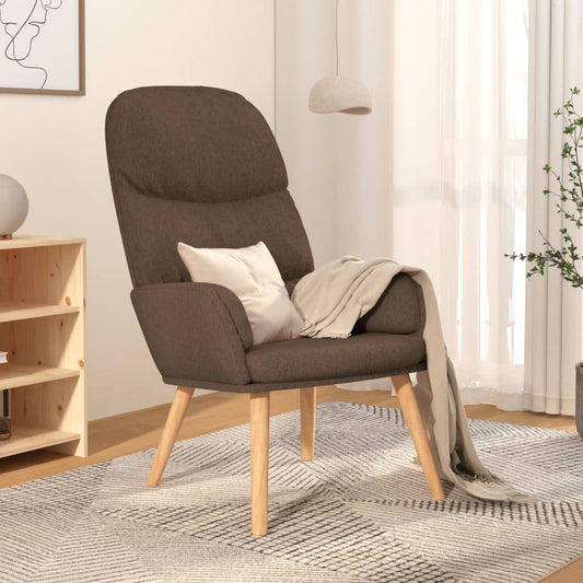 vidaXL Sillón de relax de tela gris taupé