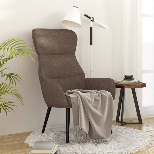 vidaXL Sillón de relax de tela gris taupé