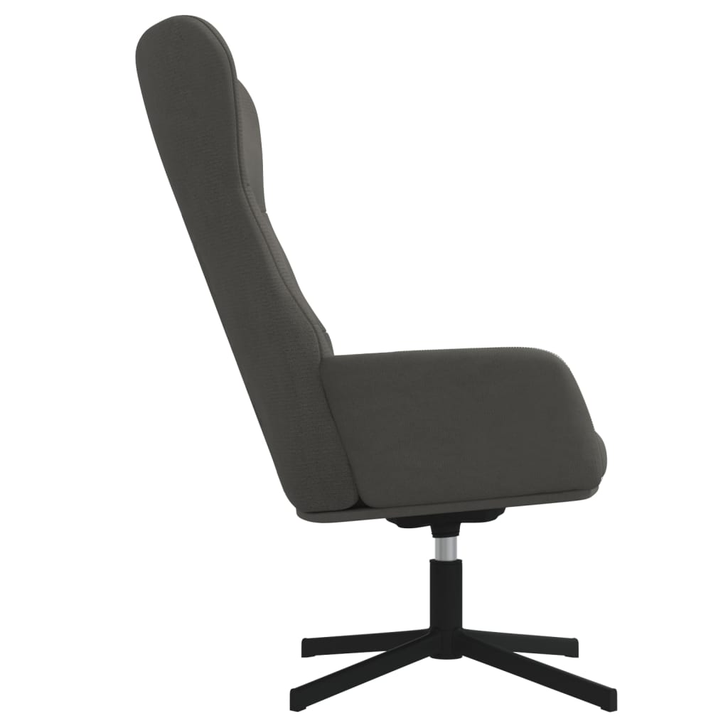 vidaXL Sillón de relax de terciopelo gris oscuro