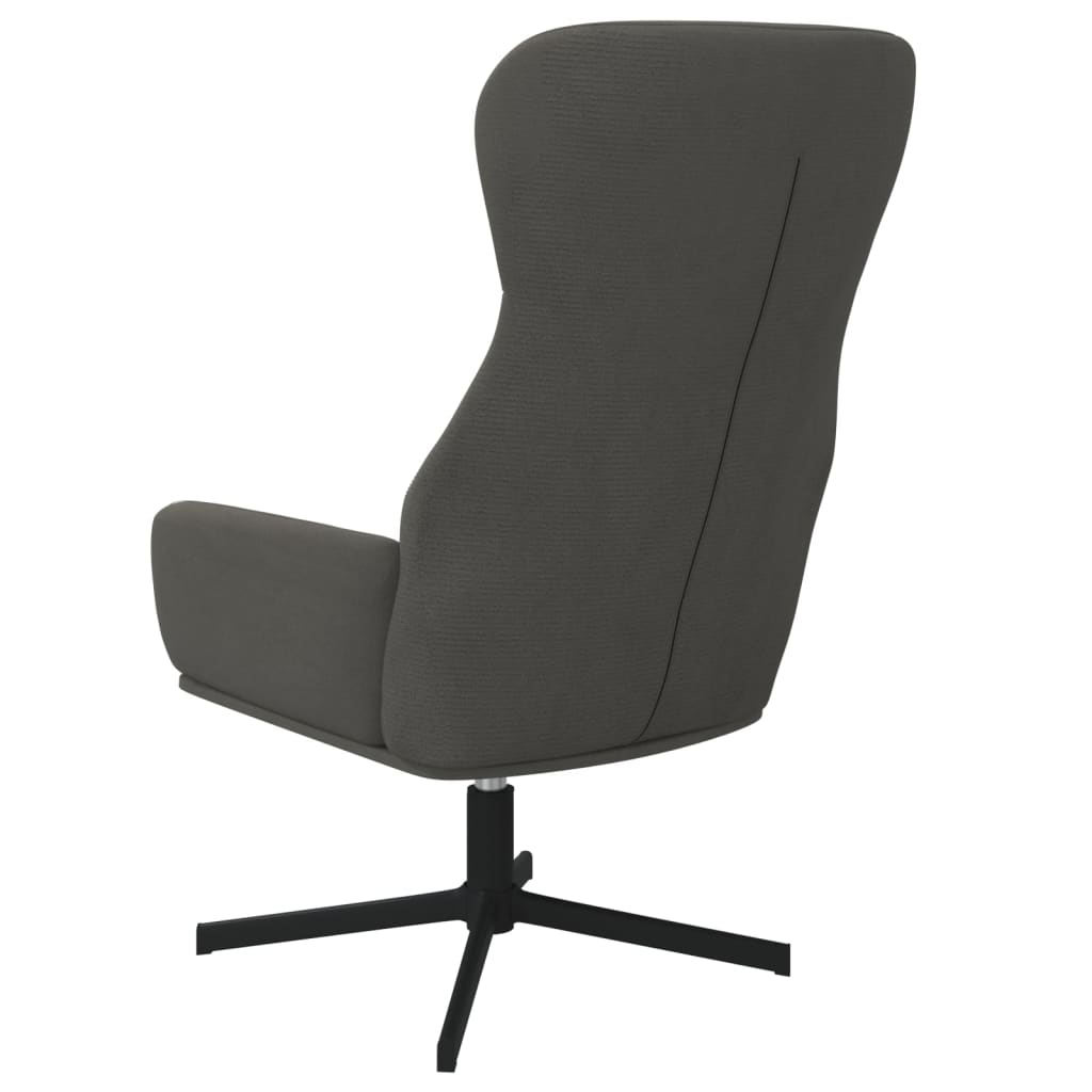 vidaXL Sillón de relax de terciopelo gris oscuro