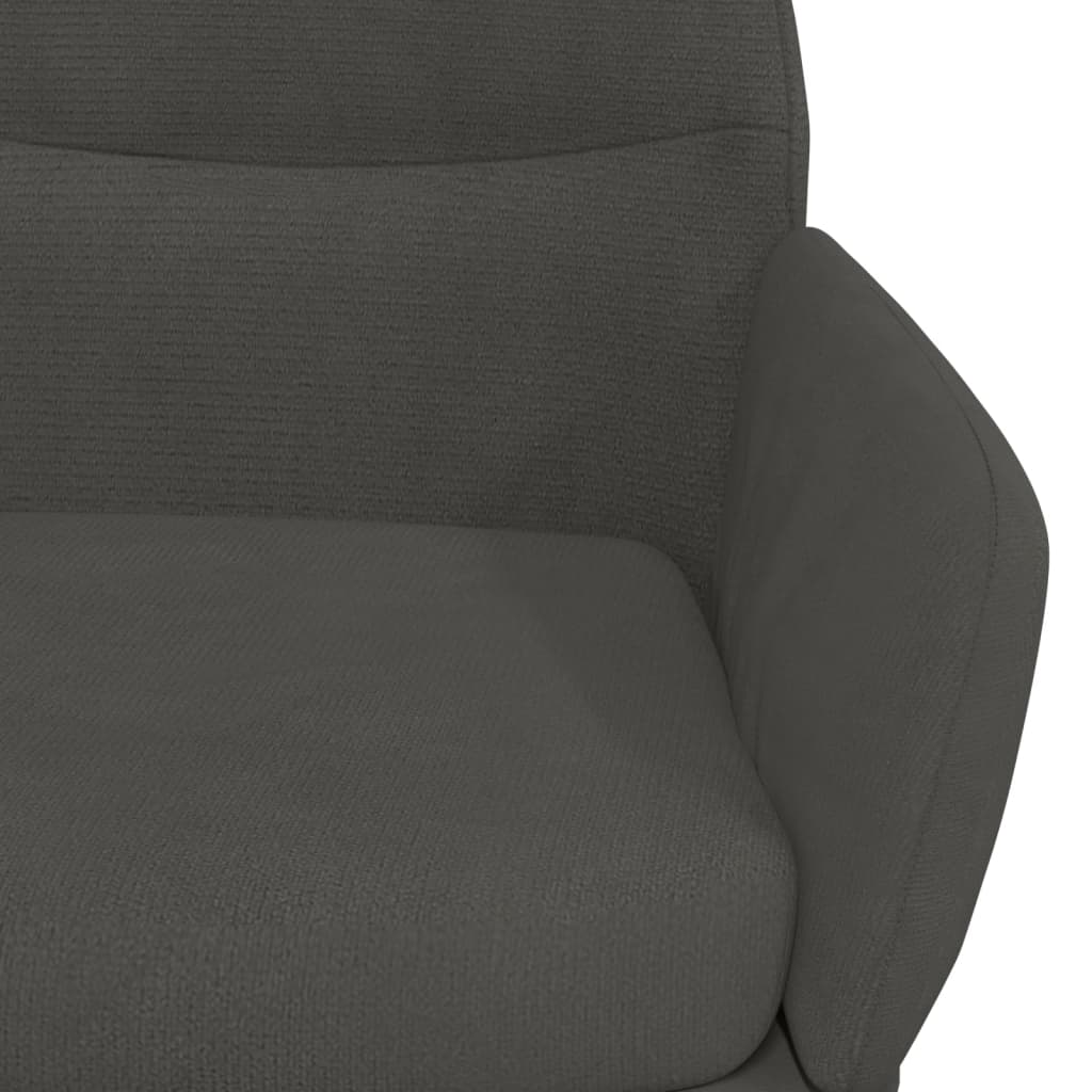 vidaXL Sillón de relax de terciopelo gris oscuro