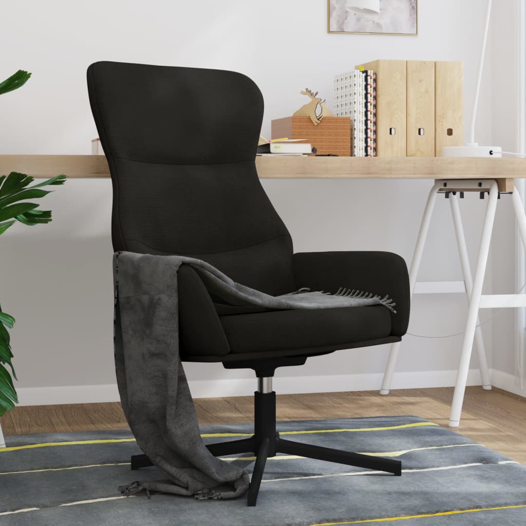 vidaXL Sillón de relax de terciopelo negro