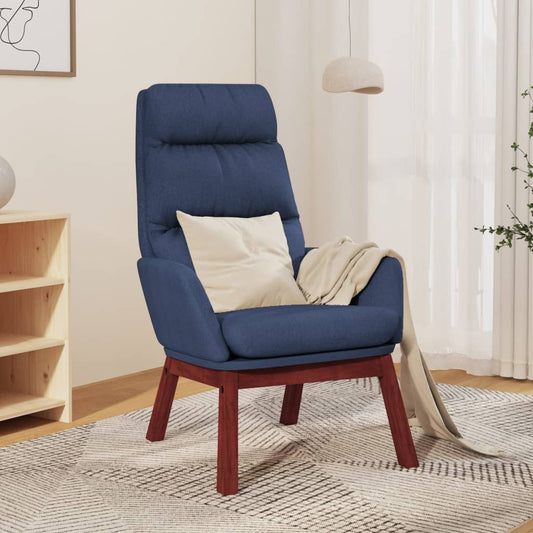 vidaXL Sillón de relax de tela azul