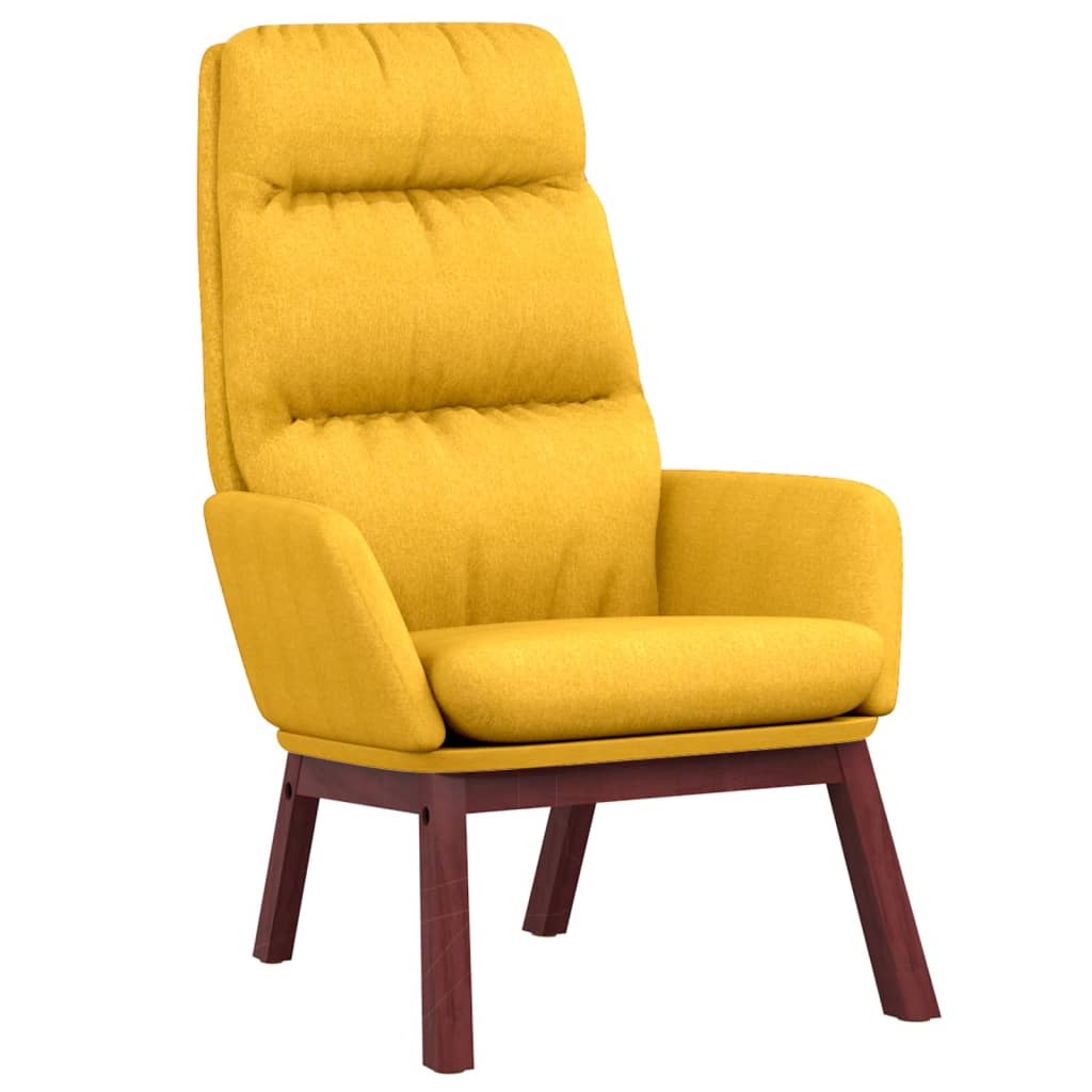 vidaXL Sillón de relax de tela amarillo mostaza