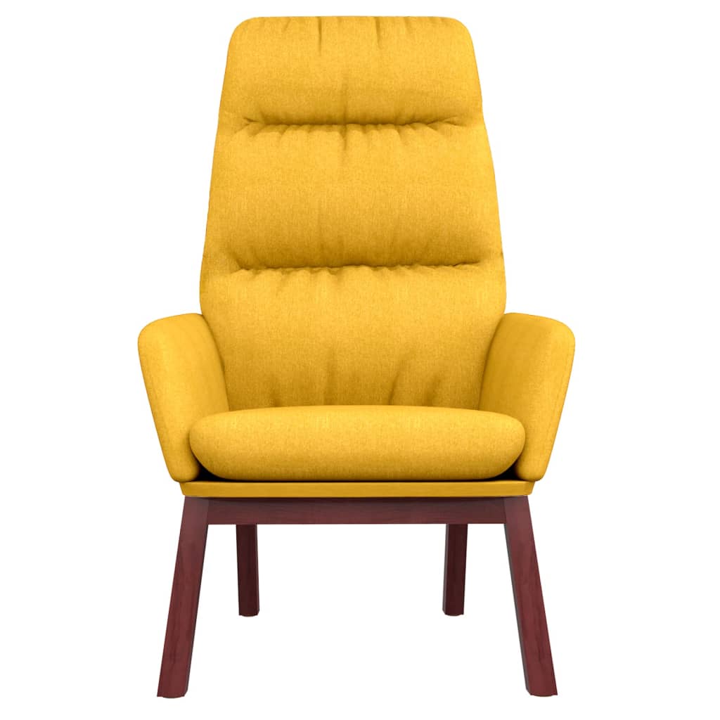 vidaXL Sillón de relax de tela amarillo mostaza