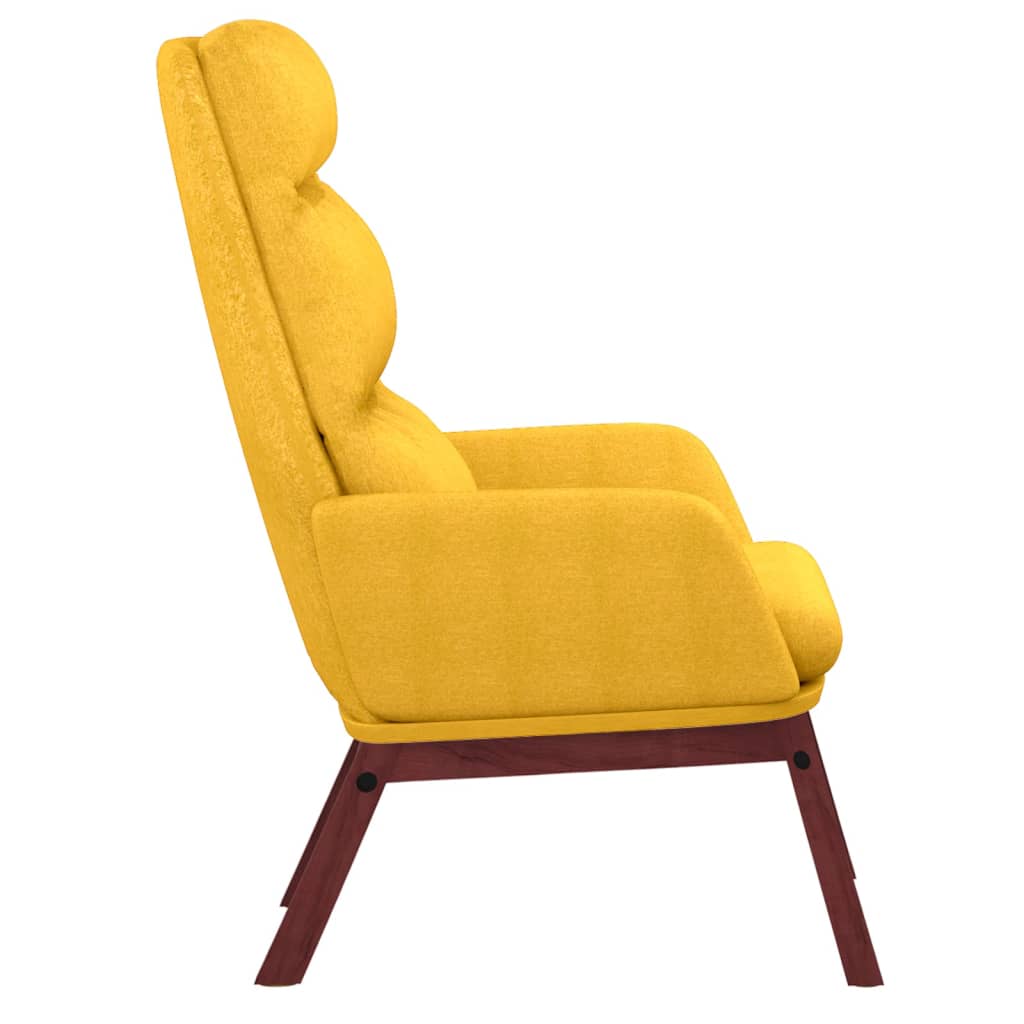 vidaXL Sillón de relax de tela amarillo mostaza