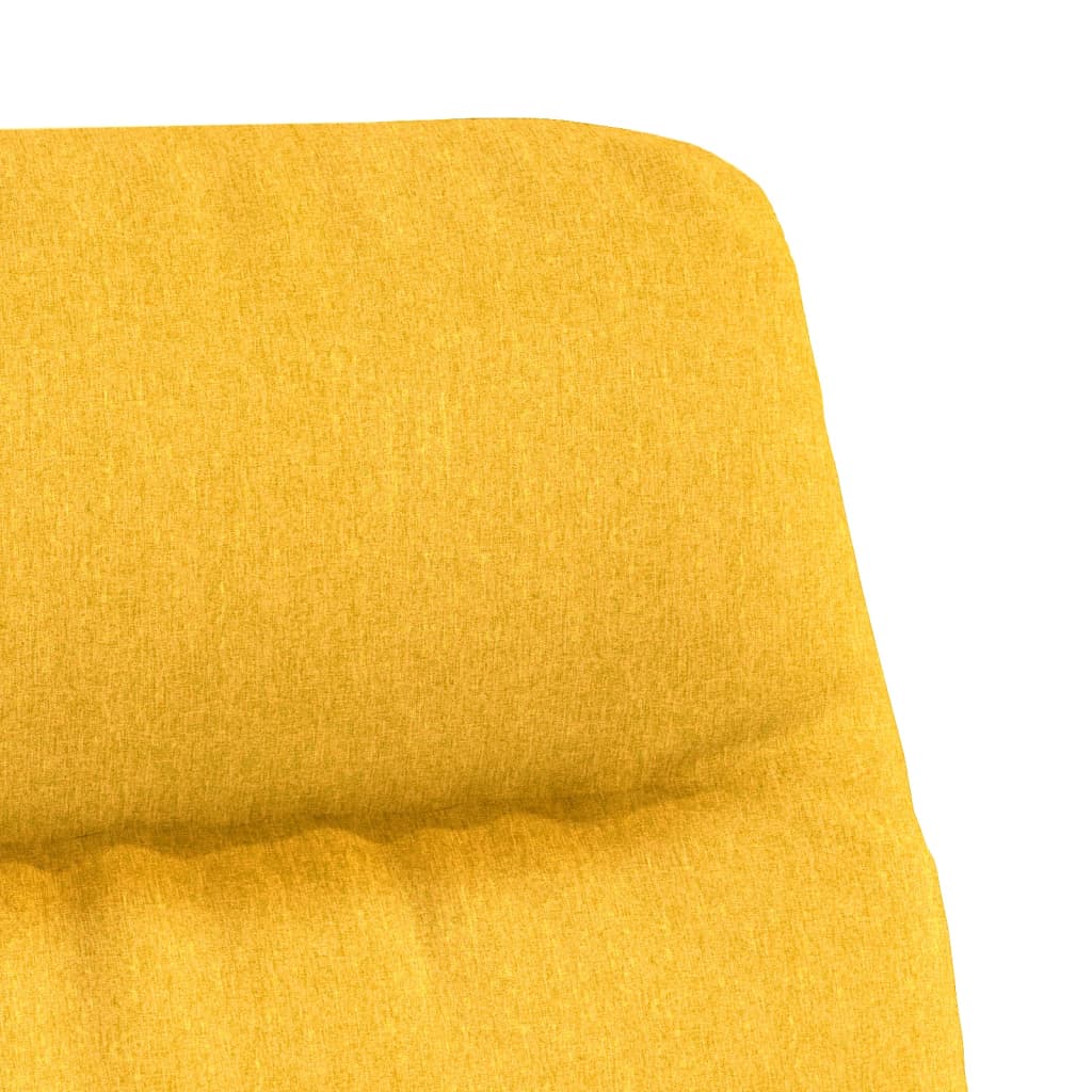 vidaXL Sillón de relax de tela amarillo mostaza