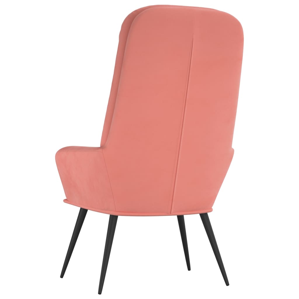 vidaXL Sillón de relax de terciopelo rosa