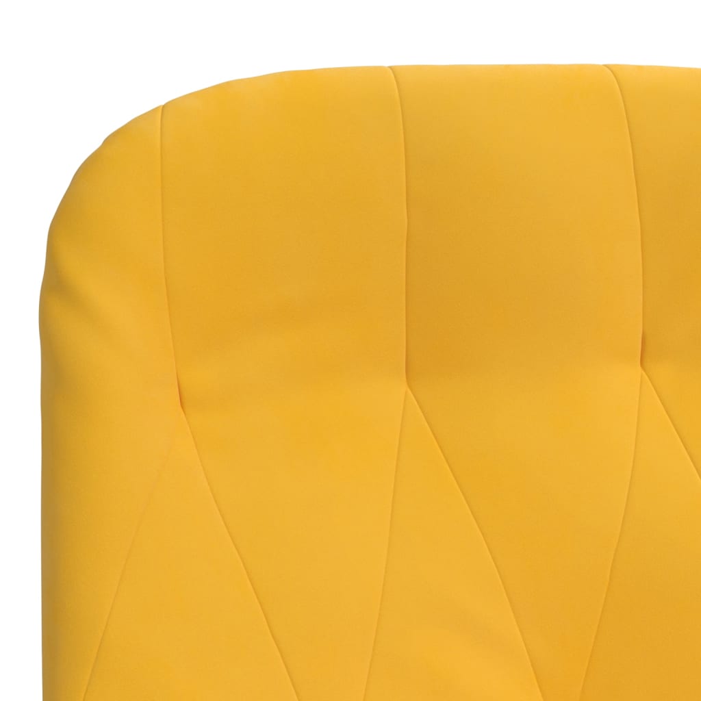 vidaXL Sillón de relax de terciopelo amarillo mostaza