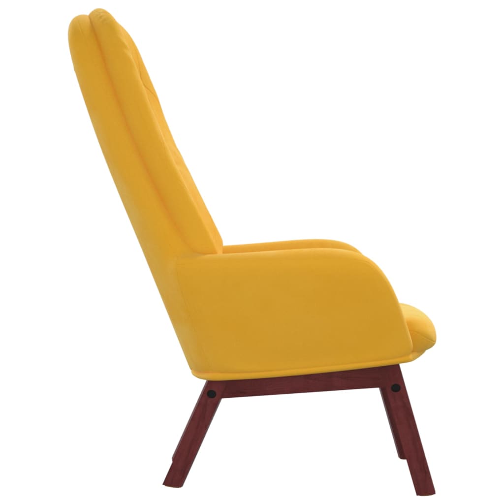 vidaXL Sillón de relax de terciopelo amarillo mostaza